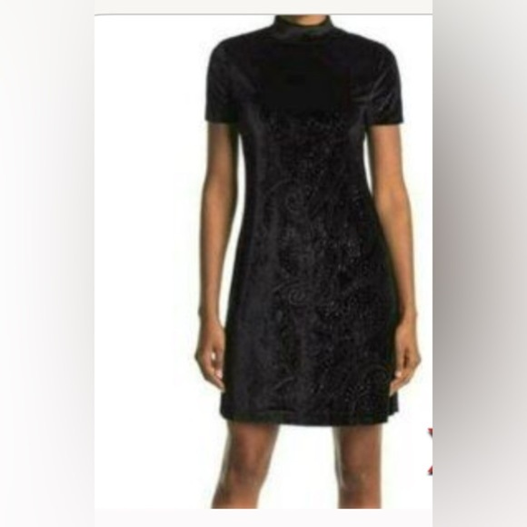 Philosophy Dresses & Skirts - Philosophy Black Mock Neck Sheath Mini Dress 40